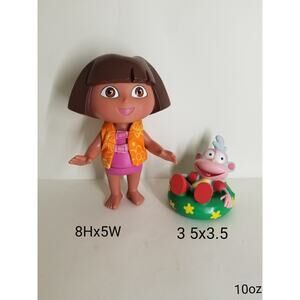 2002 Dora The Explorer & Boots Splash Around Bath Toy